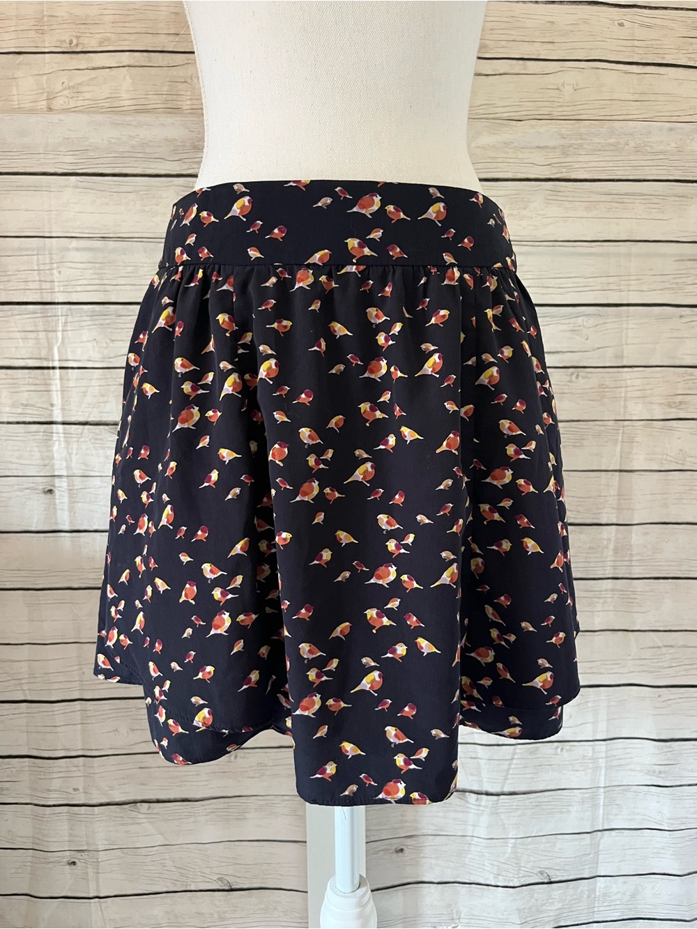 GAP Bird Print Skirt With Pockets Size 2
